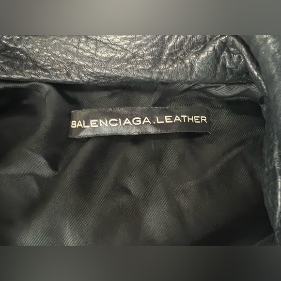 ‼️SOLD‼️BALENCIAGA 2009 Black Classic Moto Leather Jacket - Picture 6 of 6